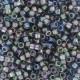 Miyuki Delica Perlen 11/0 - Transparent blue gray rainbow gold luster DB-111